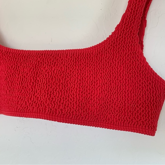Love Wave Red Ribbed Bikini Top. Size: Small. Excellent condition - Picture 2 of 6